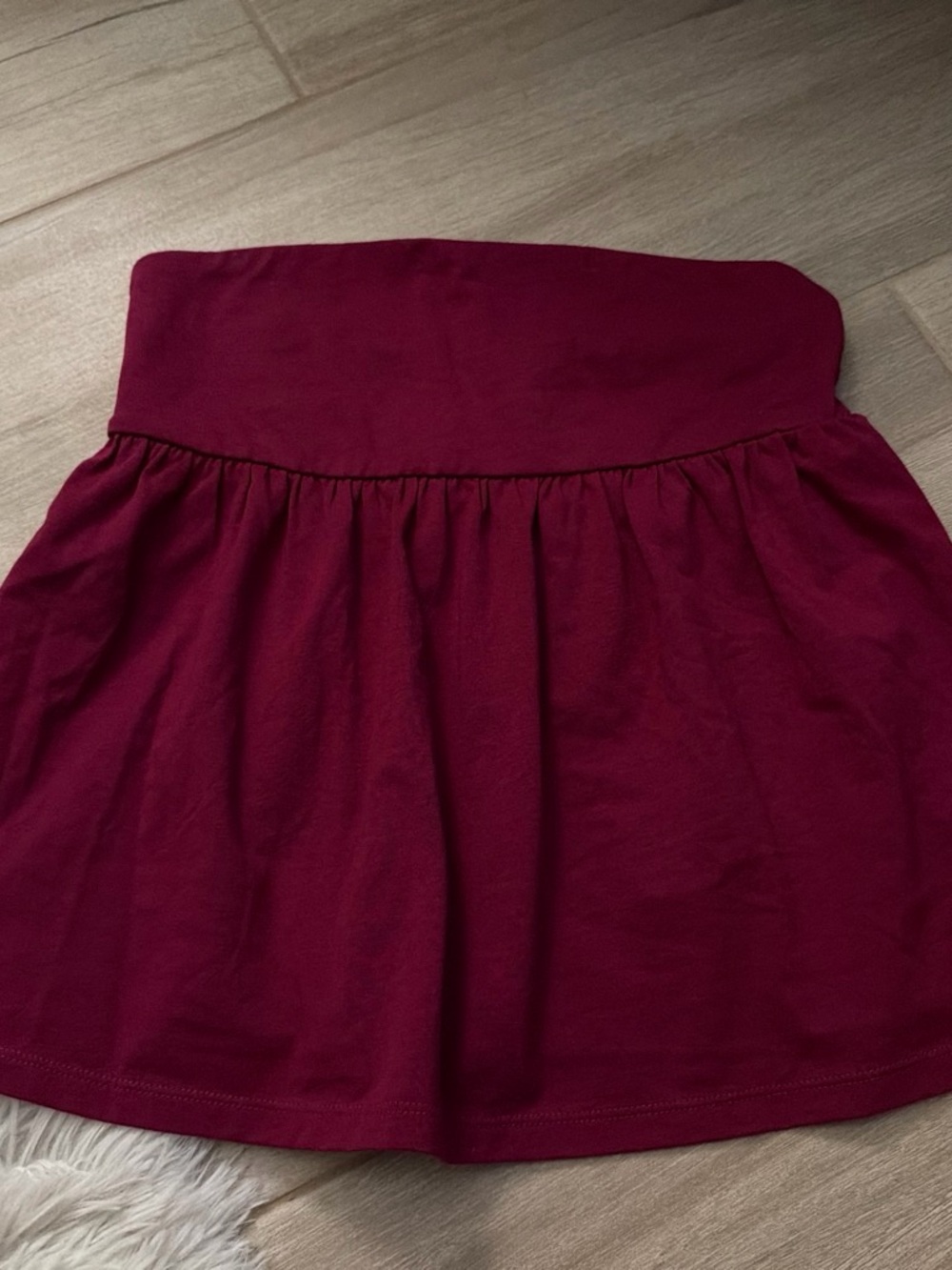 wild fable Burgundy Crop Tube Top